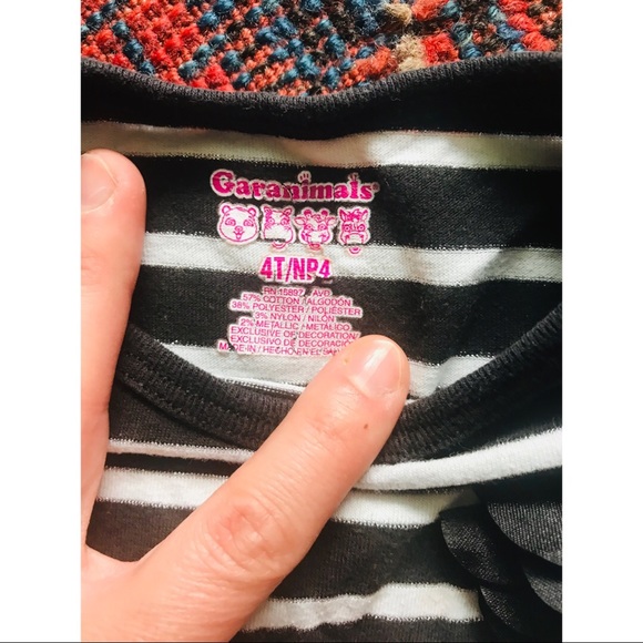 FREE* with purchase! Striped flower t-shirt! - Picture 4 of 5